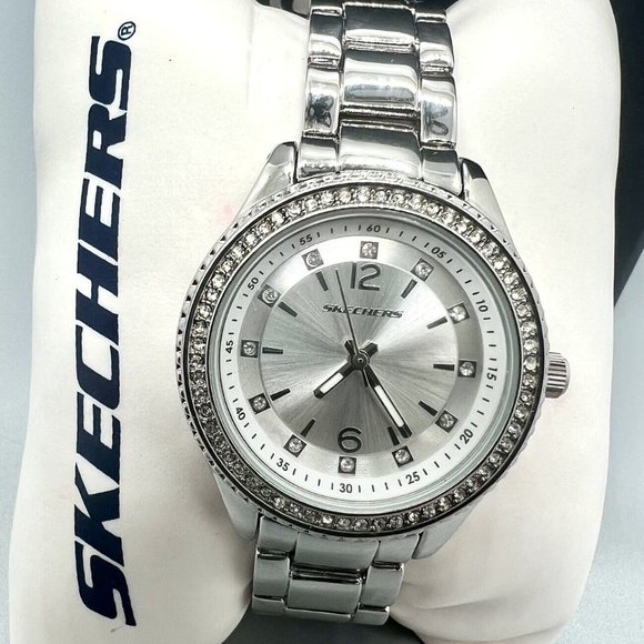 Skechers Chabela Women\'s 31.5MM Silver Tone Metal Quartz Analog Watch main image 6